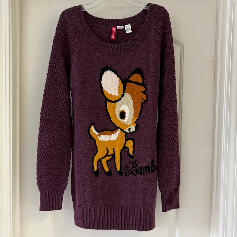 Disney Bambi Burgundy Sweater Limited Edition